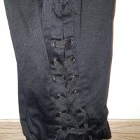 Панталон с катарами и връзки тип корсет, снимка 3 - Панталони - 35174114