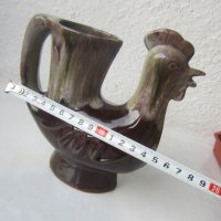 петел ваза керамика стара фигура статуетка, снимка 5 - Статуетки - 30603032