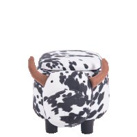 Детска табуретка с ракла - черно-бяла крава, снимка 2 - Столове - 33721714