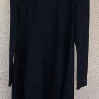 Дамска черна рокля с дълъг ръкав спортно елегантна., снимка 2 - Рокли - 42273969