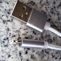 Scolt Кабел 3 в 1 USB, Lightning, micro USB и USB type C, бял, снимка 3 - USB кабели - 42671999