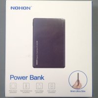 NOHON Mag-safe Power Bank Wireless: 5000mAh 8MM ултра-тънка, снимка 10 - Външни батерии - 44185478
