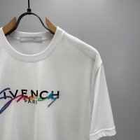 Тениска Givenchy Embroidered White XL 2XL, снимка 5 - Тениски - 34941994