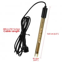 E-314 pH електрод за тестери с BNC конектор 50 Ohm, кабел 200 см, снимка 9 - Други - 36747848