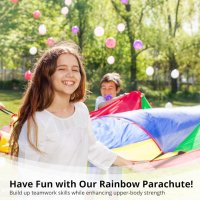 Детски парашут дъга Rainbow 3 метра, снимка 3 - Други - 42852986