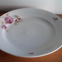 Порцеланова чиния, стара, ретро, снимка 1 - Чинии - 25895477