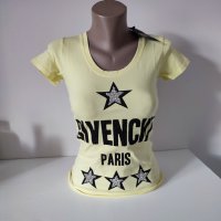 Тениска Givenchy жълта, снимка 2 - Тениски - 36594348