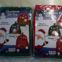Нови големи Коледни чувалчета за подаръци.р. 60см./ 90 см., снимка 10 - Други - 38300481