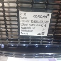 Продавам Нов Тостер за препечени филийки 750вата черен Corona Germany, снимка 4 - Тостери - 42509528