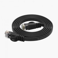 Кабел за Лан мрежа 3м. Плосък Orico PUG-C6B-30-BK Черен RJ45 Cat.6 Flat Gigabit Ethernet Cable, снимка 2 - Кабели и адаптери - 35541597