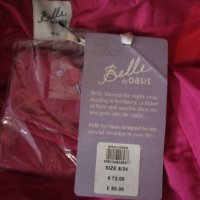Нов елегантен топ от 100% коприна, марка Belle с етикет, размер 34/8, снимка 3 - Корсети, бюстиета, топове - 35115927