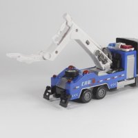 Детски полицейски камион с кран, снимка 2 - Коли, камиони, мотори, писти - 42875346