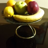 Арт Фруктиера, чиния за плодове от метал, снимка 4 - Сервизи - 42859344