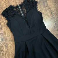 Къса черна рокля , снимка 2 - Рокли - 44585789