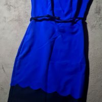 Елегантна синя рокля по тялото, снимка 3 - Рокли - 38659102
