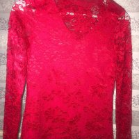 Дантелена блуза, снимка 1 - Блузи с дълъг ръкав и пуловери - 31471715