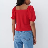 Нова страхотна червена блуза, снимка 3 - Тениски - 35030572