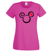Дамска тениска Mickey Head Love Мини Маус,Микки Маус.Подарък,Изненада,, снимка 8 - Тениски - 36526295