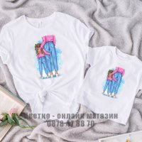 Комплект еднакви тениски за майка и син майка и дъщеря, снимка 3 - Детски комплекти - 42096982