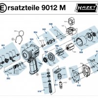 Резервни части за Hazet 9012M, снимка 2 - Резервни части за машини - 31442501