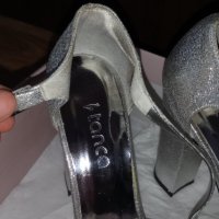 Бални обувки с висок ток в сребрист цвят Kemal Tanca, снимка 6 - Дамски обувки на ток - 31429808