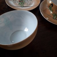 Две чаши за кафе с чинийки от фин китайски порцелан , снимка 4 - Чаши - 31863898