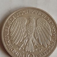 Монета 10 Дойче марки 1987г. Уникат за колекционери 22965, снимка 4 - Нумизматика и бонистика - 37758790