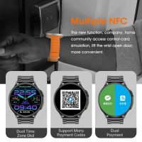 1,6" Smart часовник-NFC ECG+PPG Bluetooth Call GPS Tracker IP68, снимка 7 - Смарт гривни - 42140674