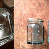 старо стъкло бутилка - буркан, снимка 3 - Антикварни и старинни предмети - 30255658