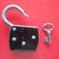 Старинен немски катинар с ключ ключе 2, снимка 4 - Колекции - 29797785
