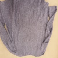 Лилава блуза Хелло - изключително приятна материя - мека , удобна, красива . Бродиран надпис с перли, снимка 11 - Блузи с дълъг ръкав и пуловери - 39217764