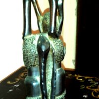 Африканска статуетка , снимка 7 - Статуетки - 14664411