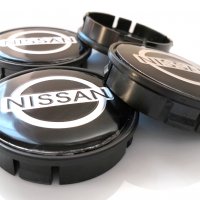 Nissan 55/60/52мм алуминиеви капачки / тапи за джанти сиви, снимка 7 - Аксесоари и консумативи - 38462643
