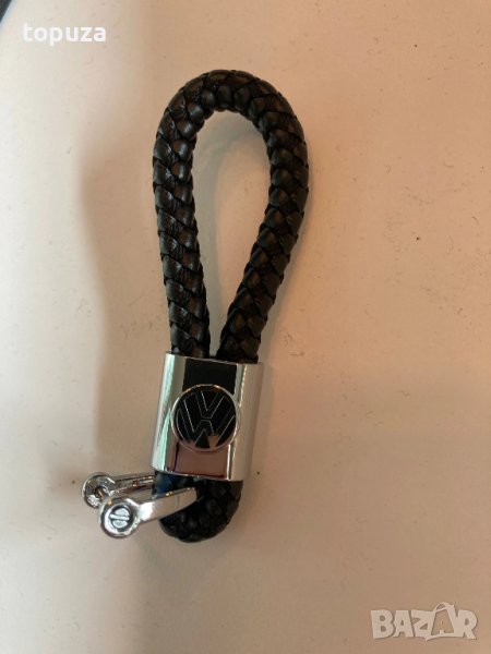 Кожен ключодържател за VW Volkswagen Golf Polo Passat Tiguan Jetta Touran с лого, снимка 1