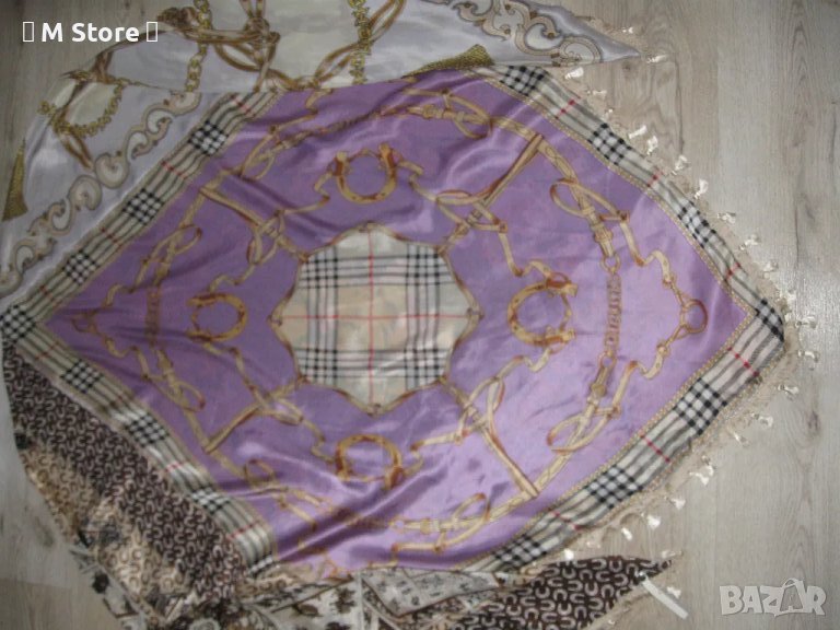 Mucho Gusto patchwork дамски шал коприна, снимка 1