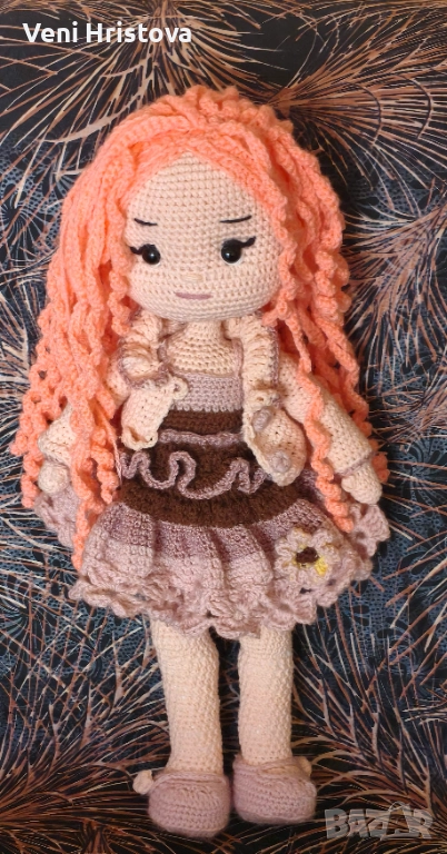 Голяма плетена кукла, снимка 1