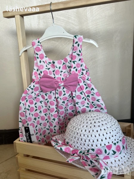 Бебешки рокли с шапки, снимка 1