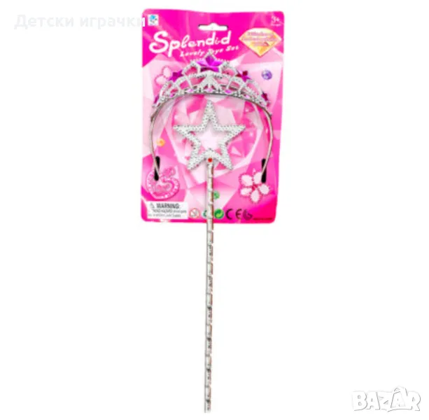 Комплект жезъл с корона за момиче , снимка 1