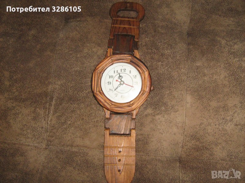 дървен часовник за стена, снимка 1