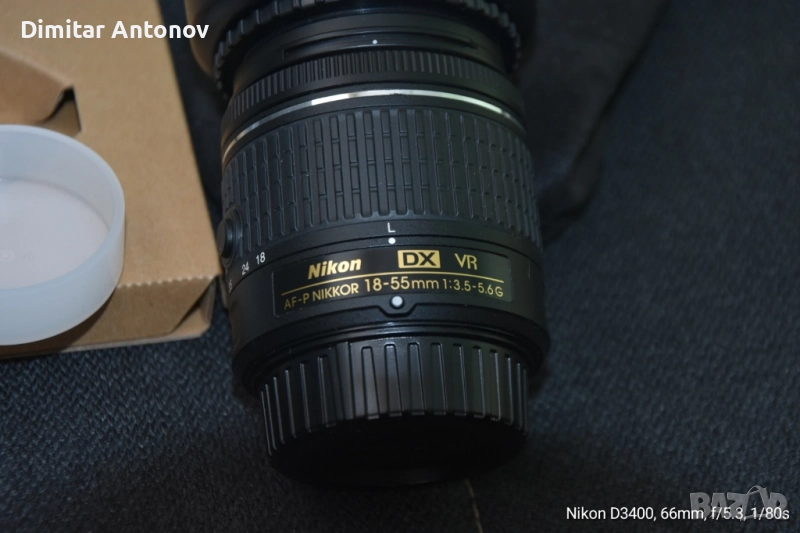 Продавам нов обектив Никон 18-55мм, снимка 1