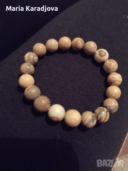 Гривна от пейзажен яспис, снимка 1