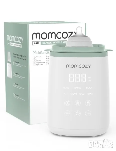 Momcozy 6-в-1 Смарт нагревател за бебешки шишета/Бързо нагряване/, снимка 1