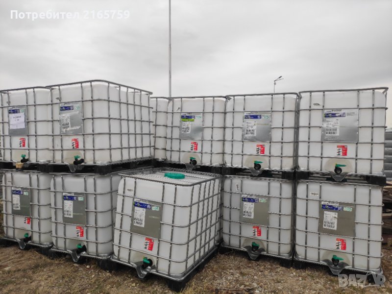 Бидони 1000 литра ,цистерни за течности,, снимка 1