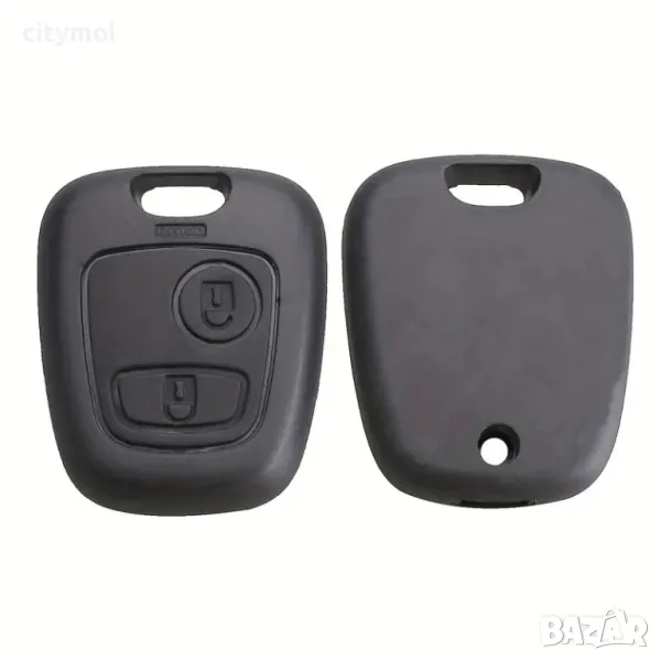 Кутийка за автомобилен ключ, за Citroen C1, C2, C3 и Peugeot 106 107 206 207 307 406 407, 2 бутона, снимка 1
