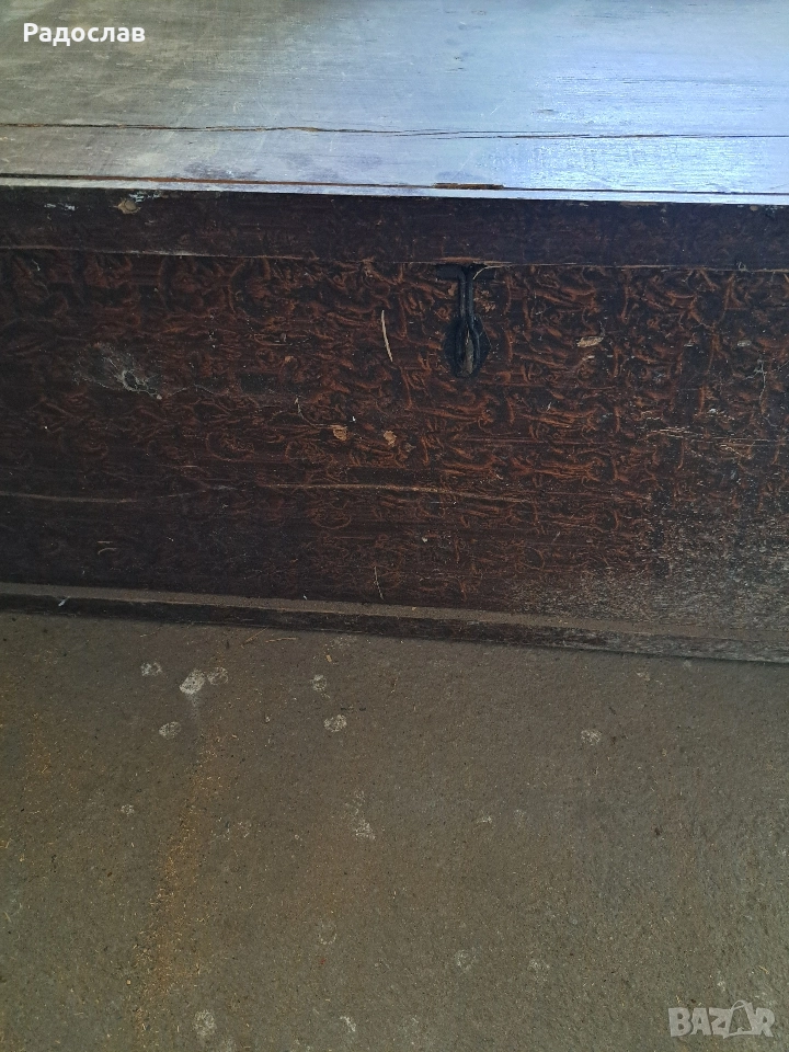 Стар дървен сандък, снимка 1