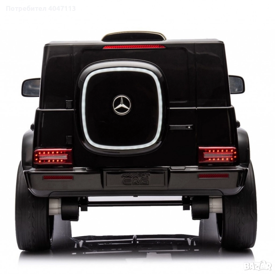 Акумулаторен джип Mercedes EQG Electric G-Class 12V с отварящи се врати меки гуми 4x4, снимка 1