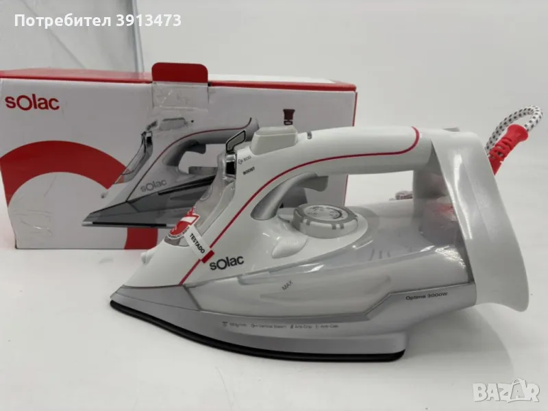 Чисто нова парна ютия SOLAC 3000w, снимка 1