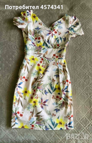 Дамска рокля с флорални мотиви Elizabeth, снимка 1