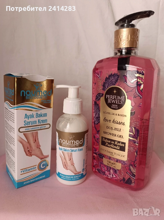 ПРОМО ПАКЕТ 850 - душ гел 500 мл. и серум за крака, снимка 1