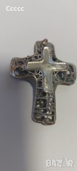 Старинен сребърен кръст, снимка 1